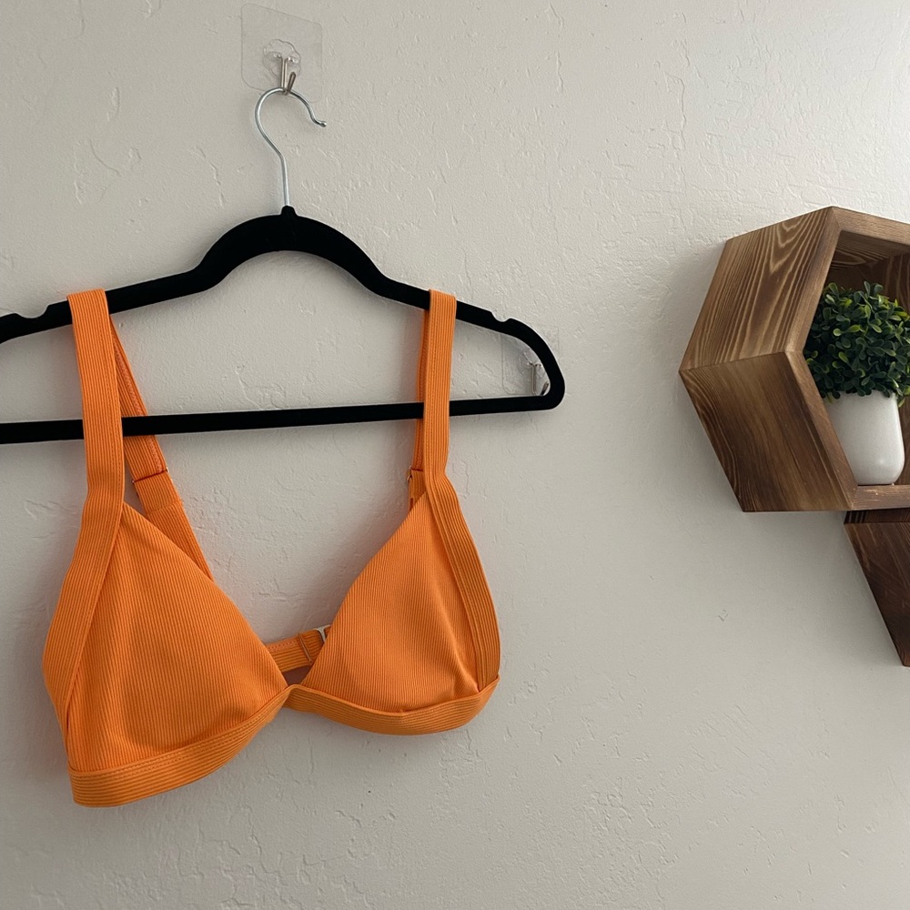 vibrant orange bikini set